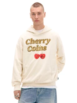 Hot Cropp Bluza z motywem cherry kremowy