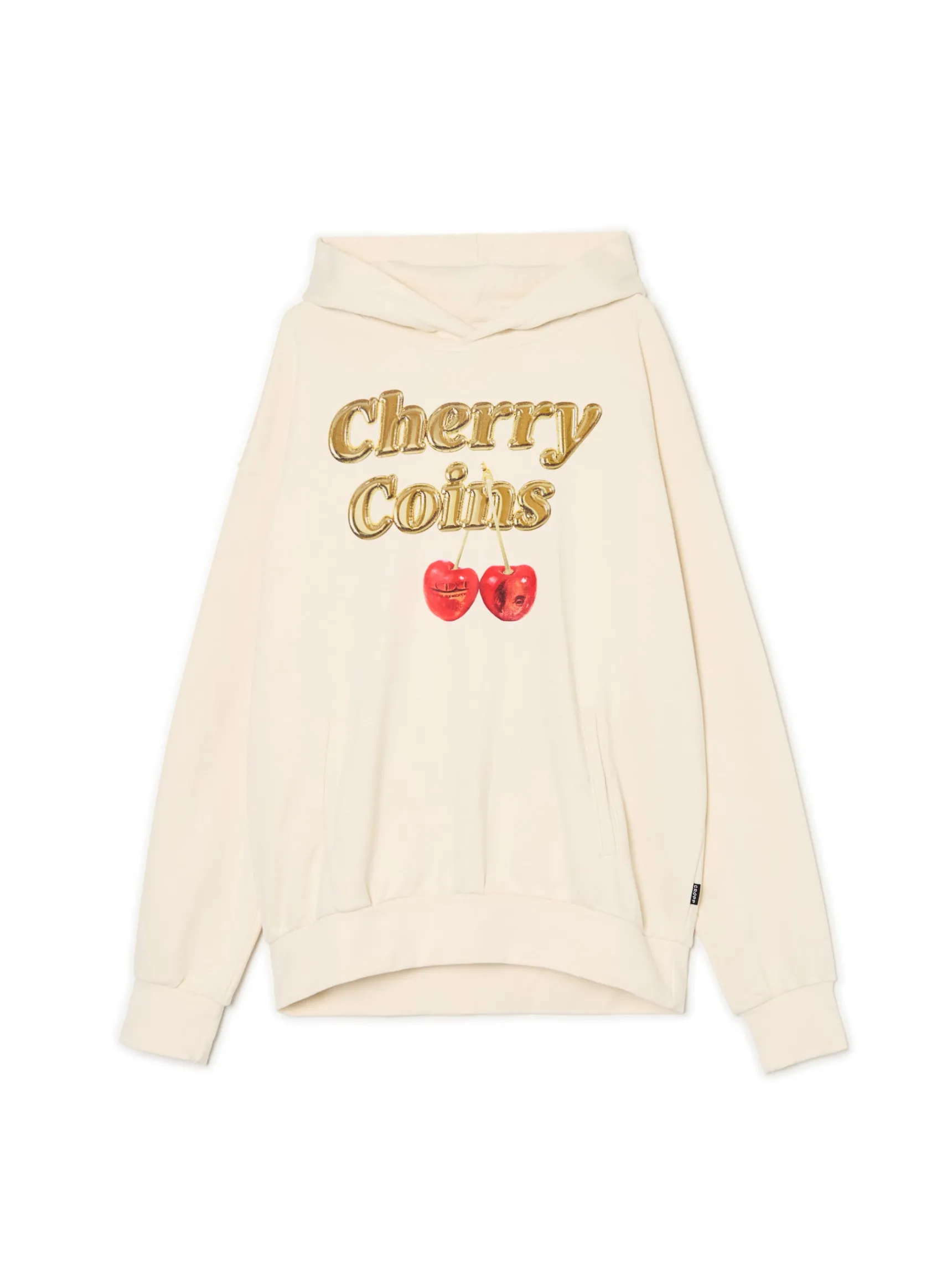 Hot Cropp Bluza z motywem cherry kremowy