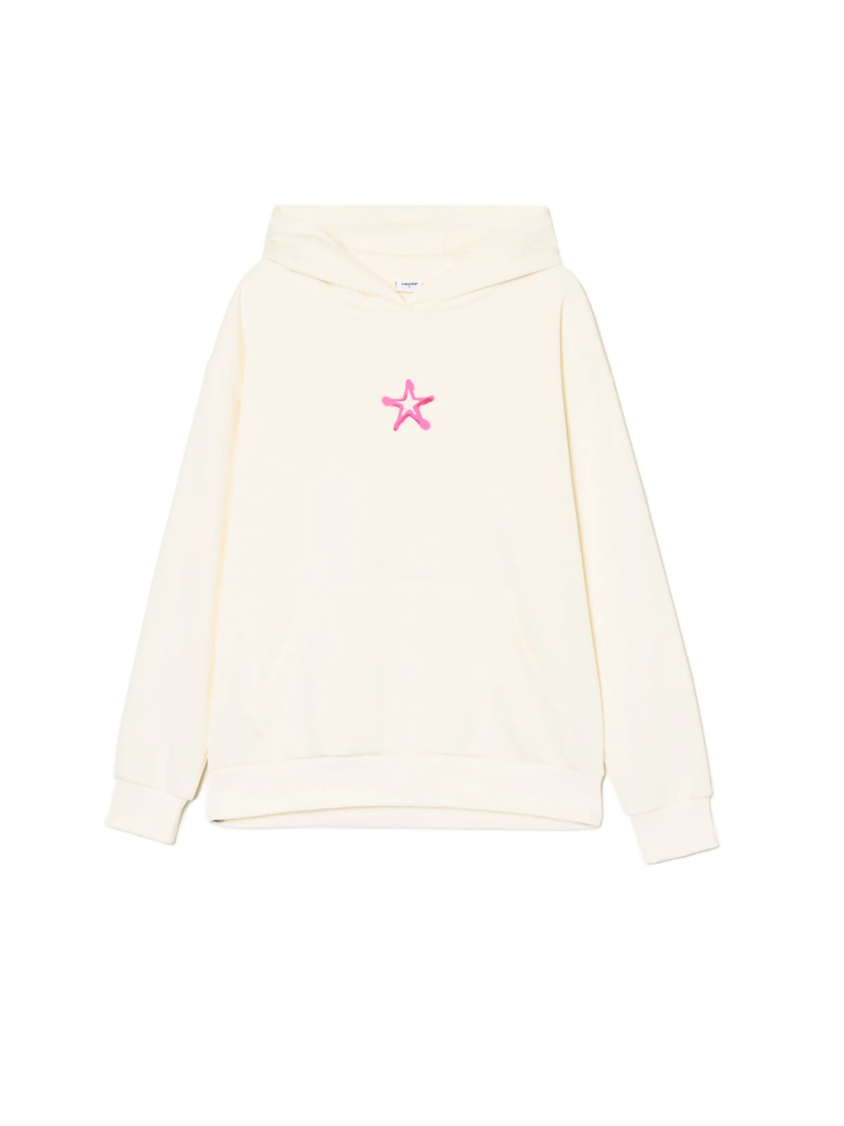 Outlet Cropp Bluza z motywem gwiazdy kremowy