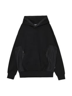 Clearance Cropp Bluza z tkaninowymi wstawkami czarny