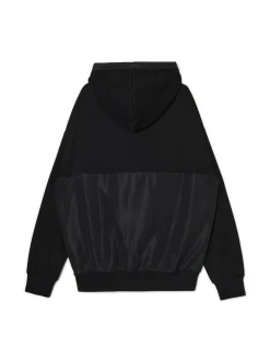 Clearance Cropp Bluza z tkaninowymi wstawkami czarny