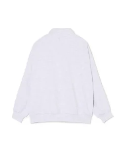 Best Cropp Bluza ze stójką i kokardami jasnyszary