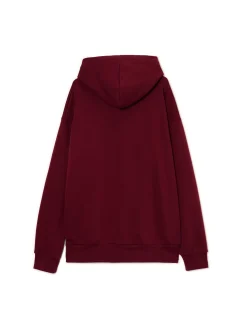 Sale Cropp Bluza ze streetową naszywką kasztanowy