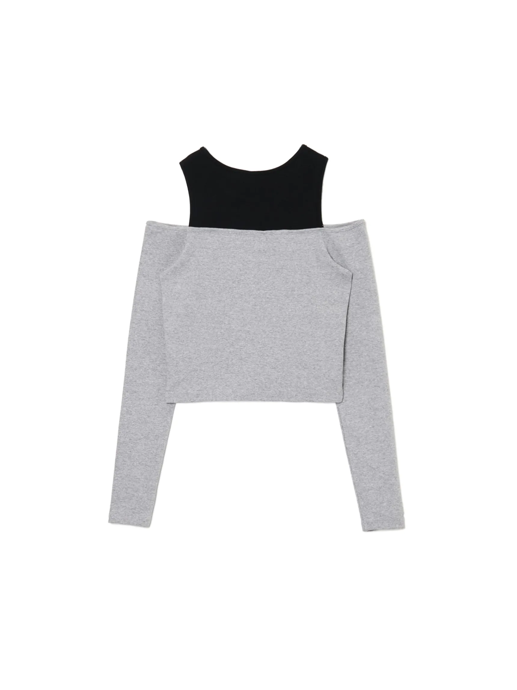 Hot Cropp Bluzka z topem szary