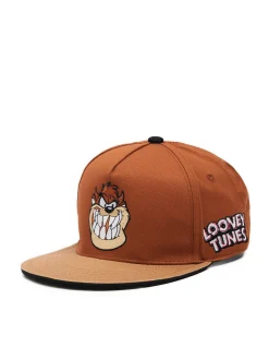 Best Cropp Brązowa czapka z daszkiem Looney Tunes brązowy