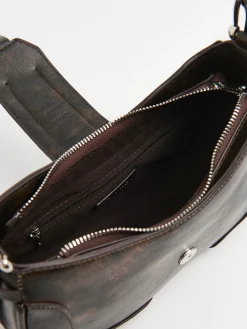 Best Cropp Brązowa torebka typu bagietka brązowy