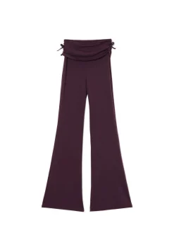 Fashion Cropp Burgundowe dresy z ozdobną zakładką fioletowy
