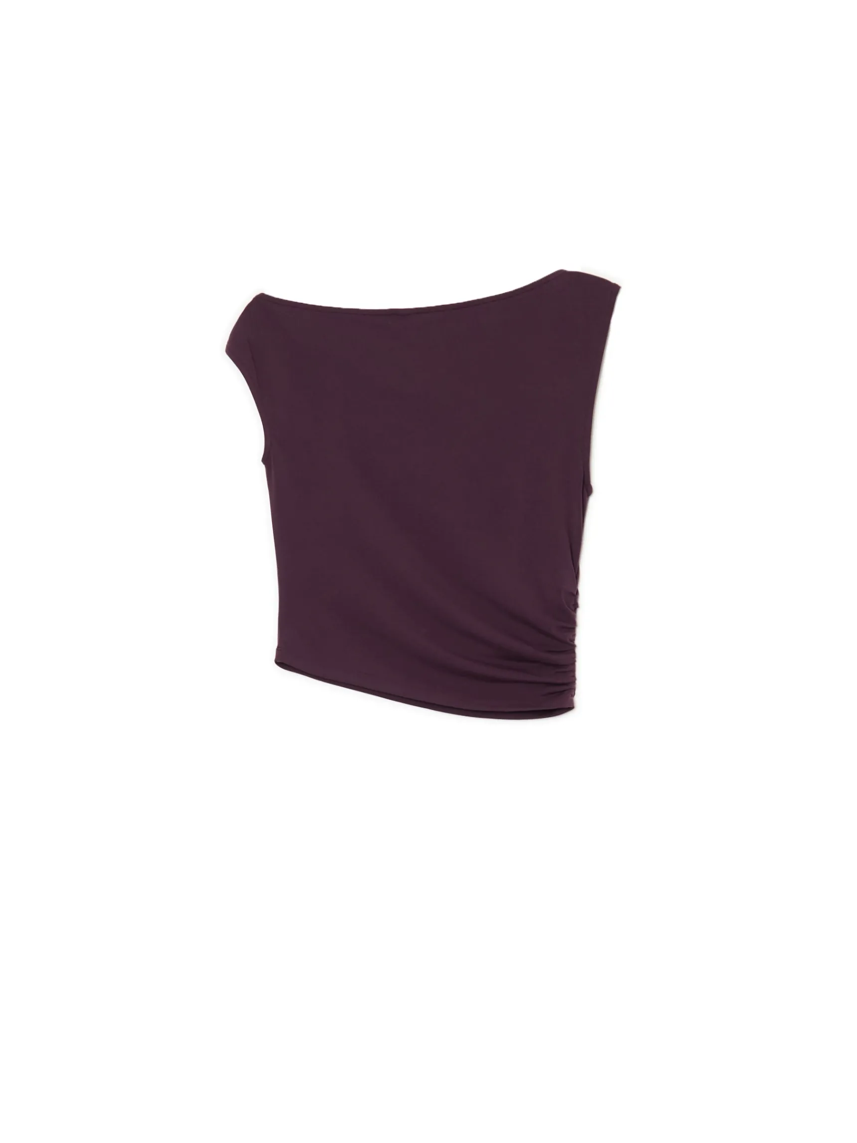 Hot Cropp Burgundowy top fioletowy