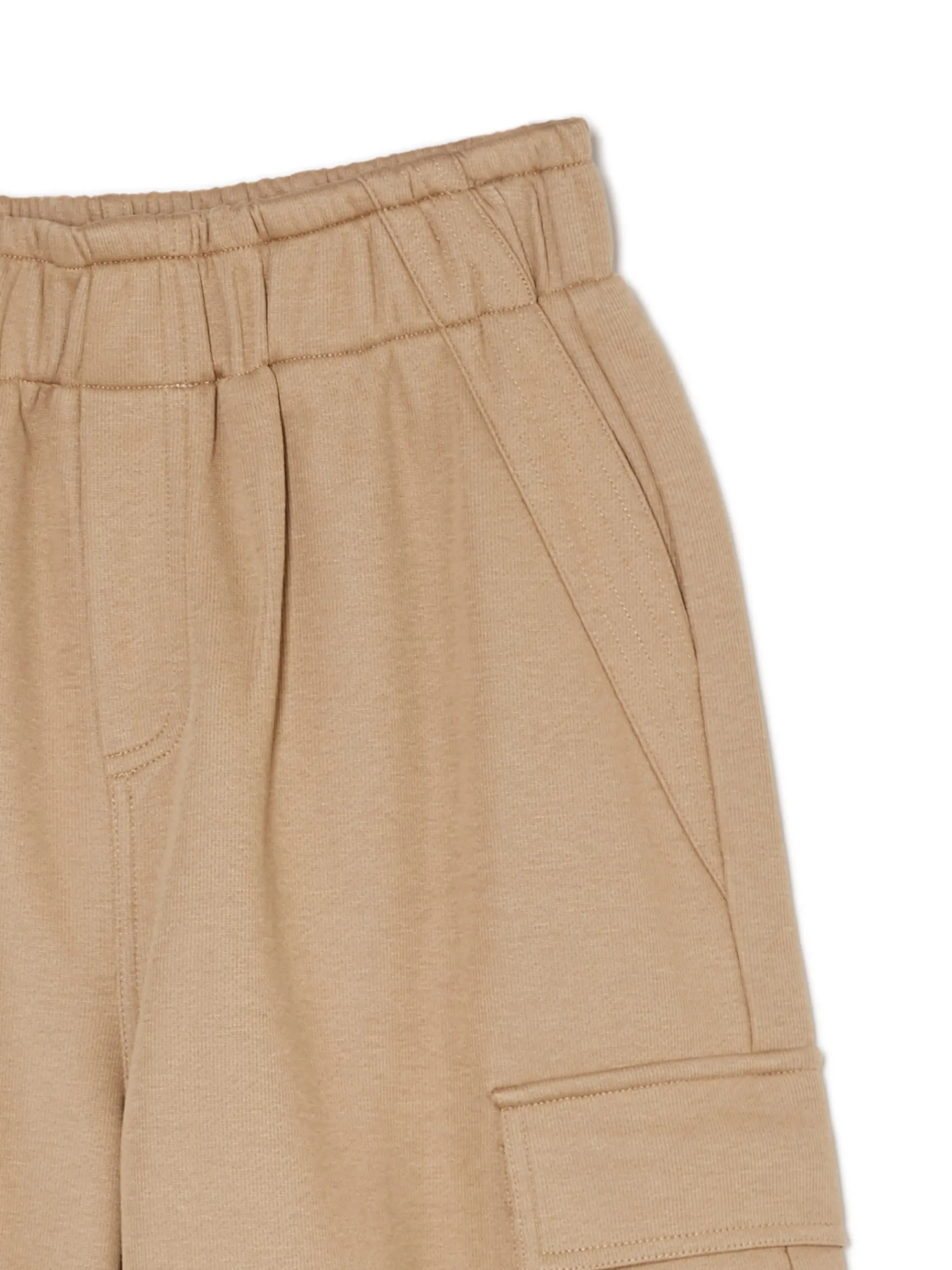 Best Cropp Bursztynowe spodnie cargo żółty