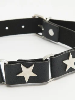 Best Cropp Choker z gwiazdkami srebrny