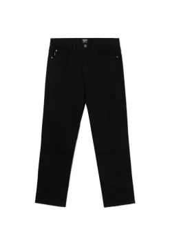 Hot Cropp Ciemne jeansy comfort czarny