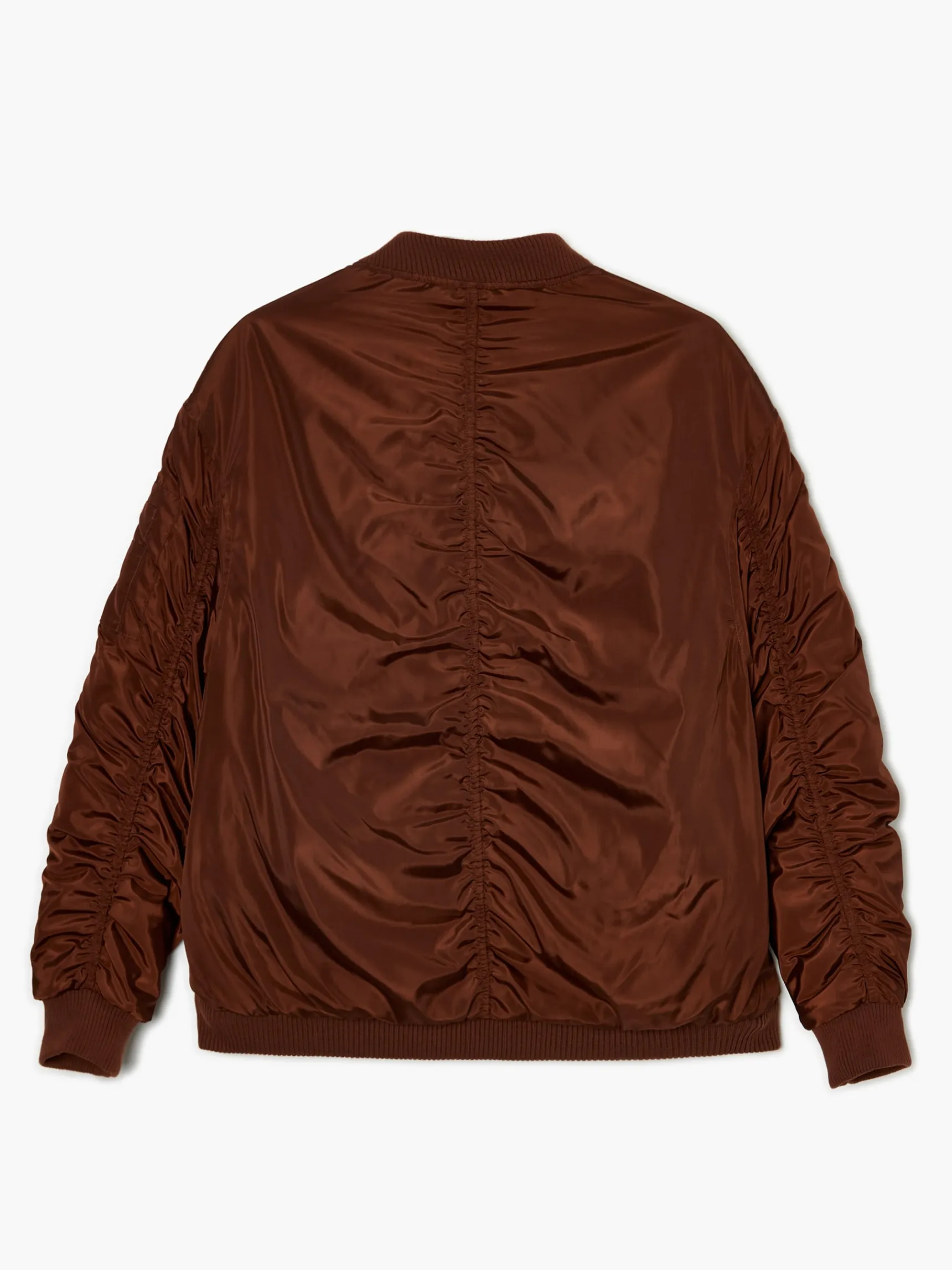 Outlet Cropp Ciemnobrązowa kurtka bomber brązowy