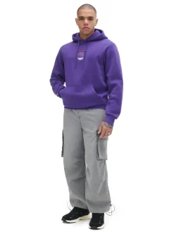 Best Cropp Ciemnofioletowa bluza z kapturem Pokémon purpurowy