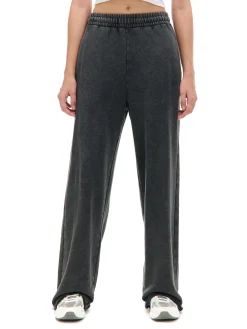 Fashion Cropp Ciemnoszare spodnie wide leg szary
