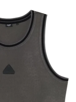 Hot Cropp Ciemno tank top szary