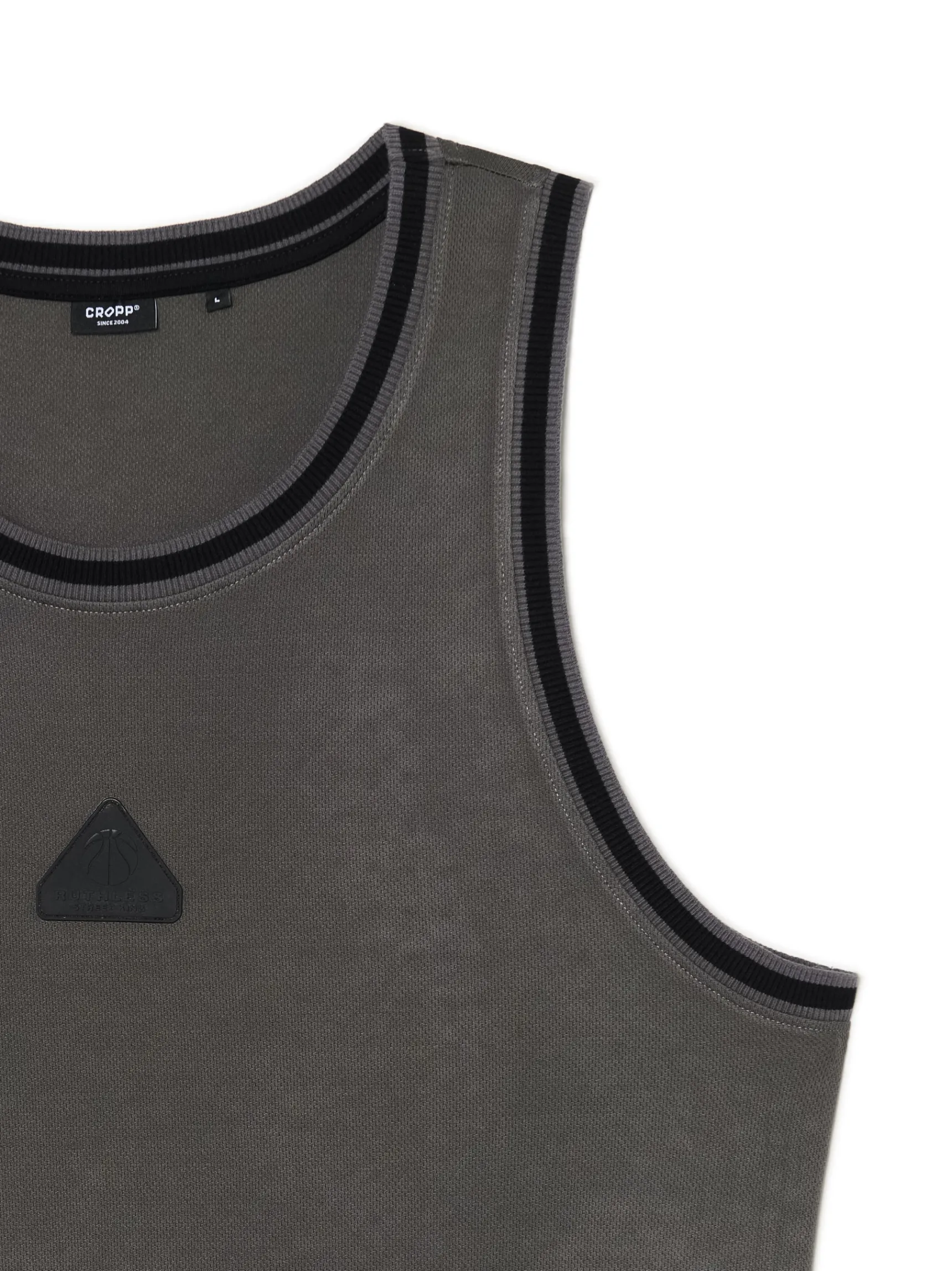 Hot Cropp Ciemno tank top szary