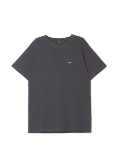 Sale Cropp Ciemno t-shirt z aplikacją szary