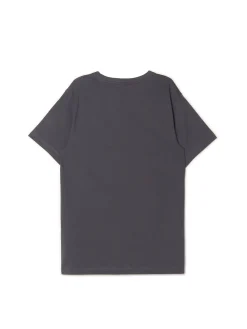 Sale Cropp Ciemno t-shirt z aplikacją szary