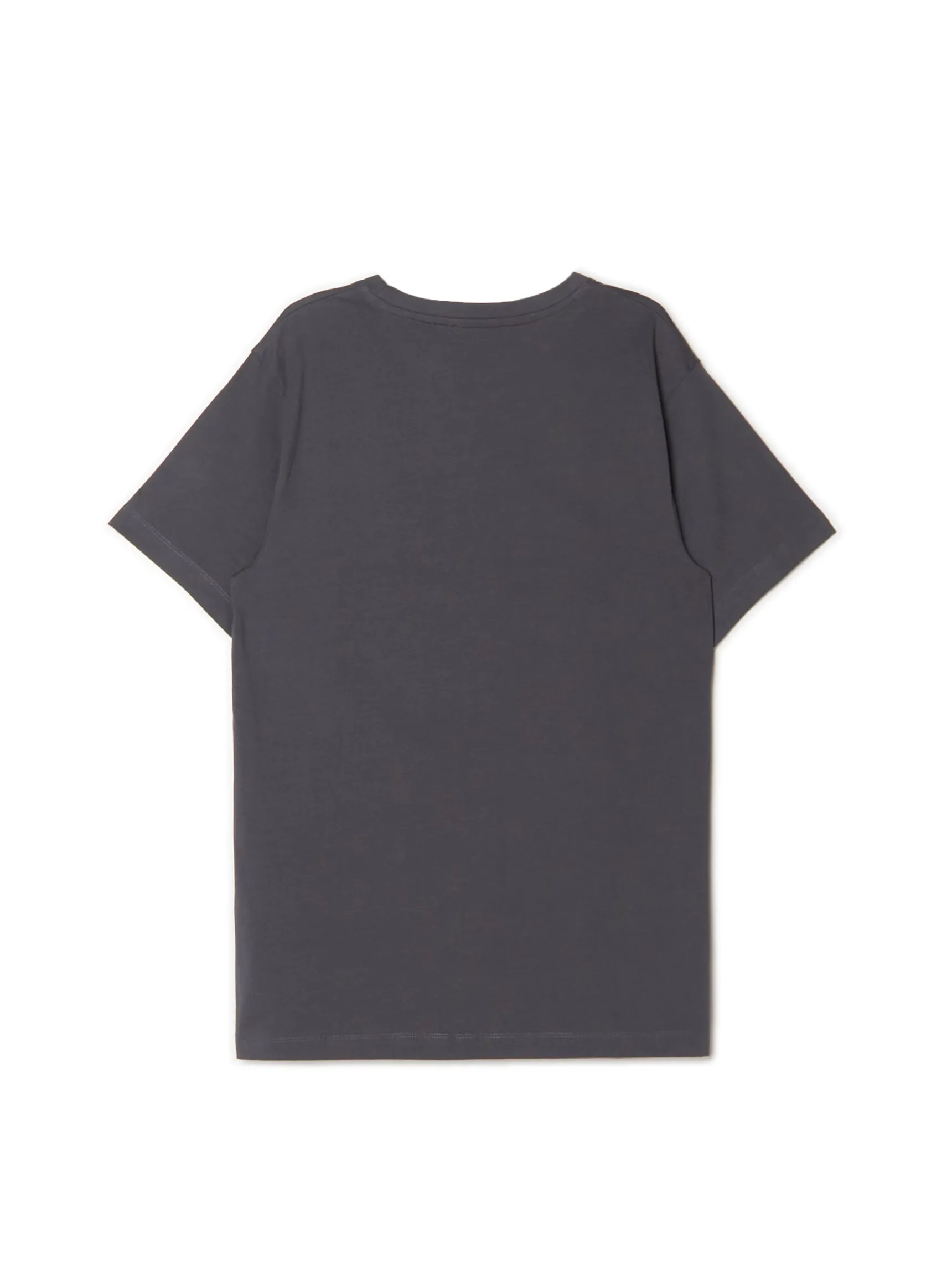 Sale Cropp Ciemno t-shirt z aplikacją szary