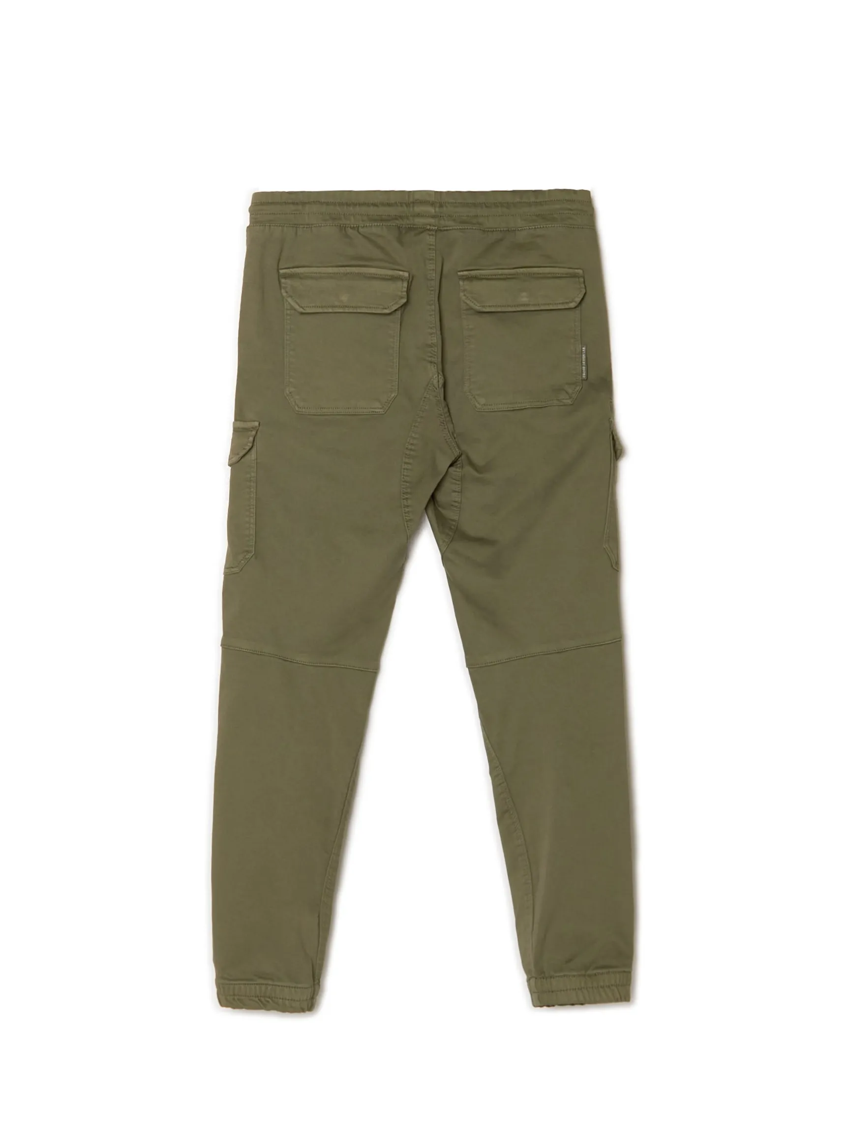 Clearance Cropp Ciemnozielone joggery basic z kieszeniami cargo zielony