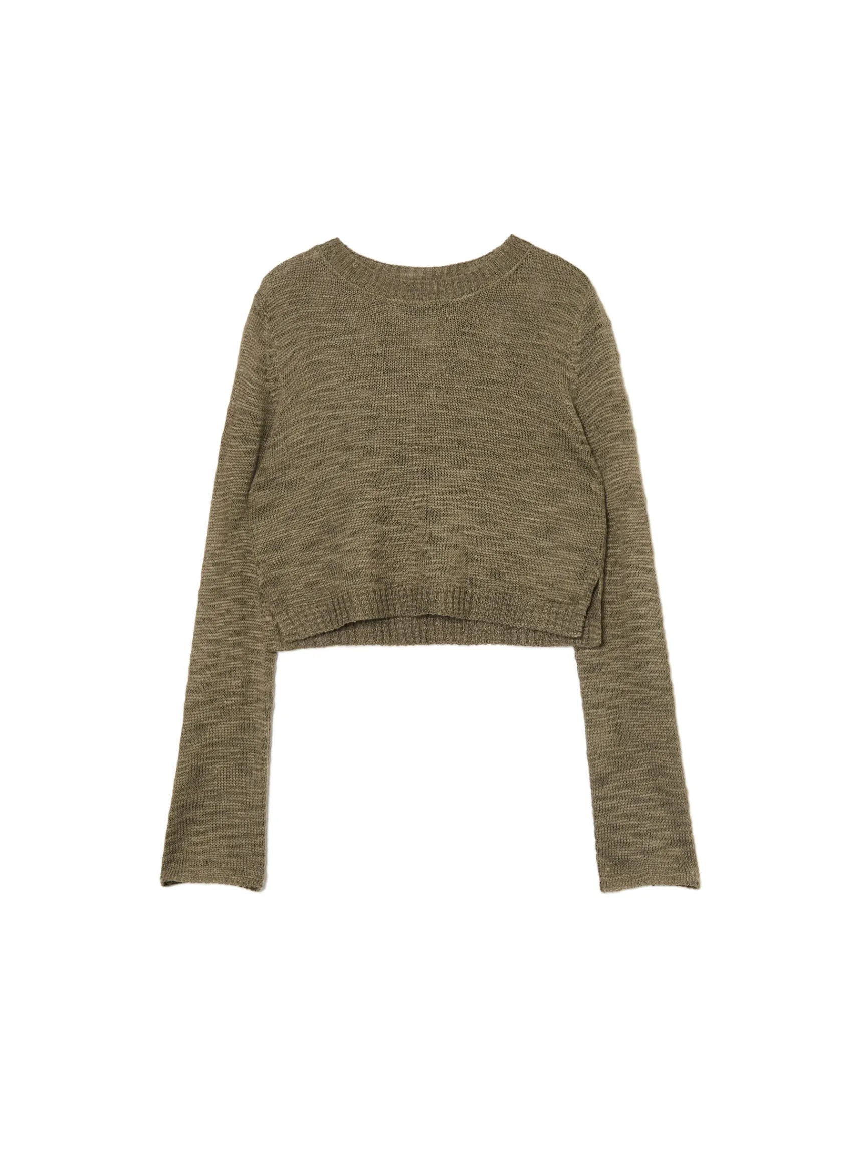 Best Cropp Ciemno krótki sweter zielony