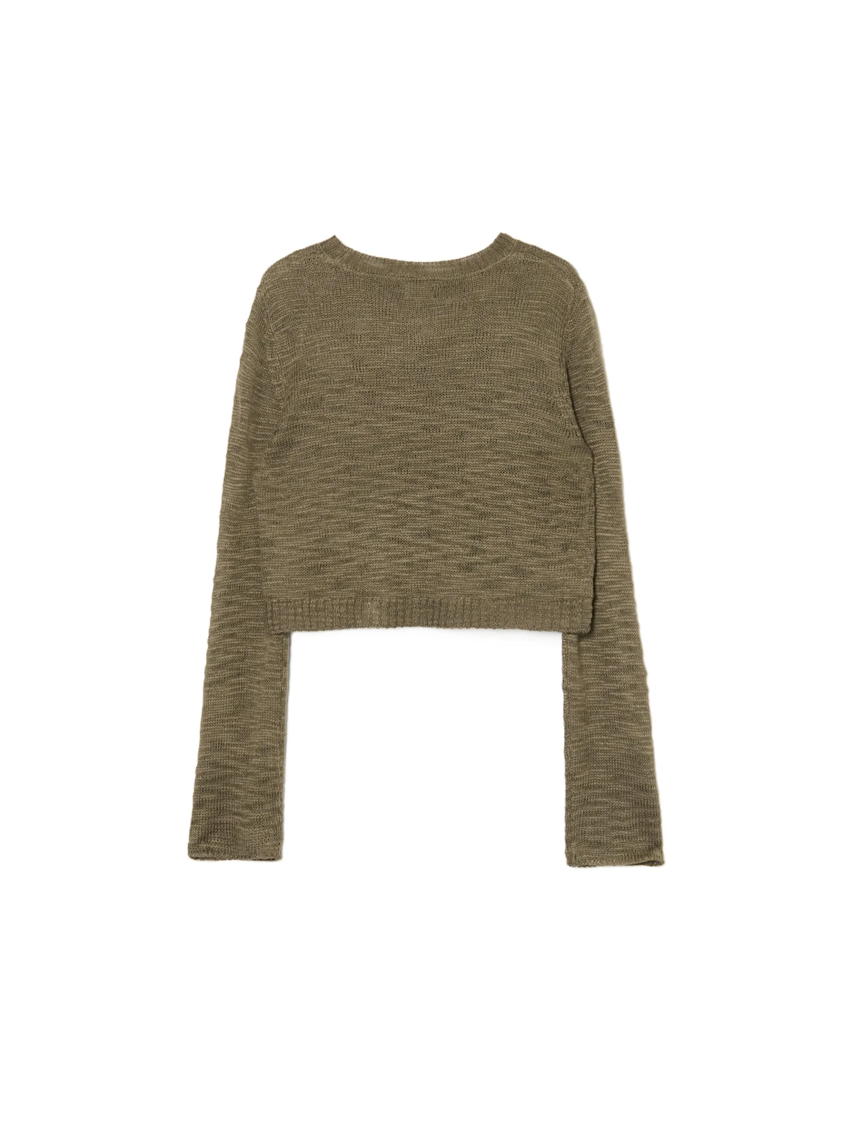 Best Cropp Ciemno krótki sweter zielony