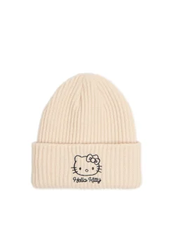 Hot Cropp Czapka beanie Hello Kitty kremowy