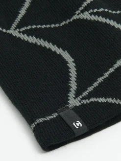 Fashion Cropp Czapka beanie z nadrukiem pajęczyny czarny