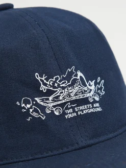 Hot Cropp Czapka snapback granatowy