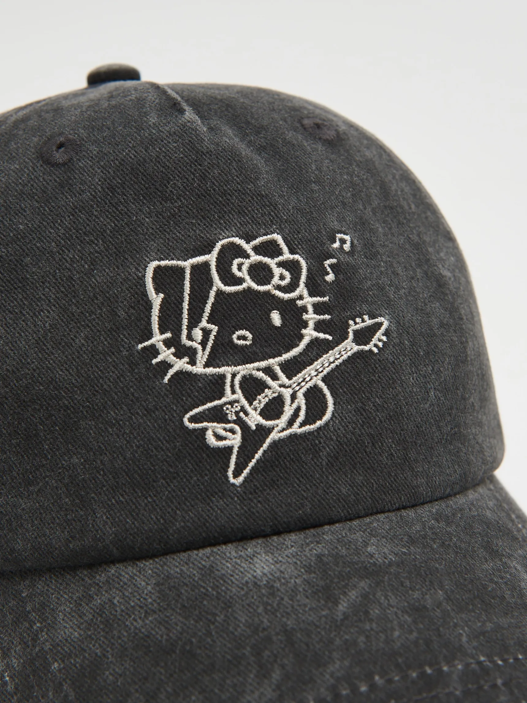 Sale Cropp Czapka z daszkiem Hello Kitty szary