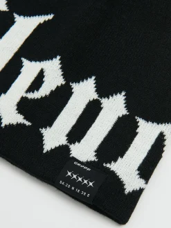 Fashion Cropp Czapka z tekstowym nadrukiem biały