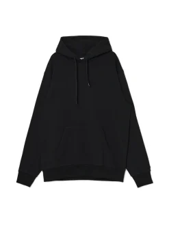 Discount Cropp Czarna bluza regular z kapturem czarny