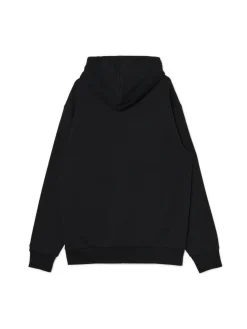 Discount Cropp Czarna bluza regular z kapturem czarny