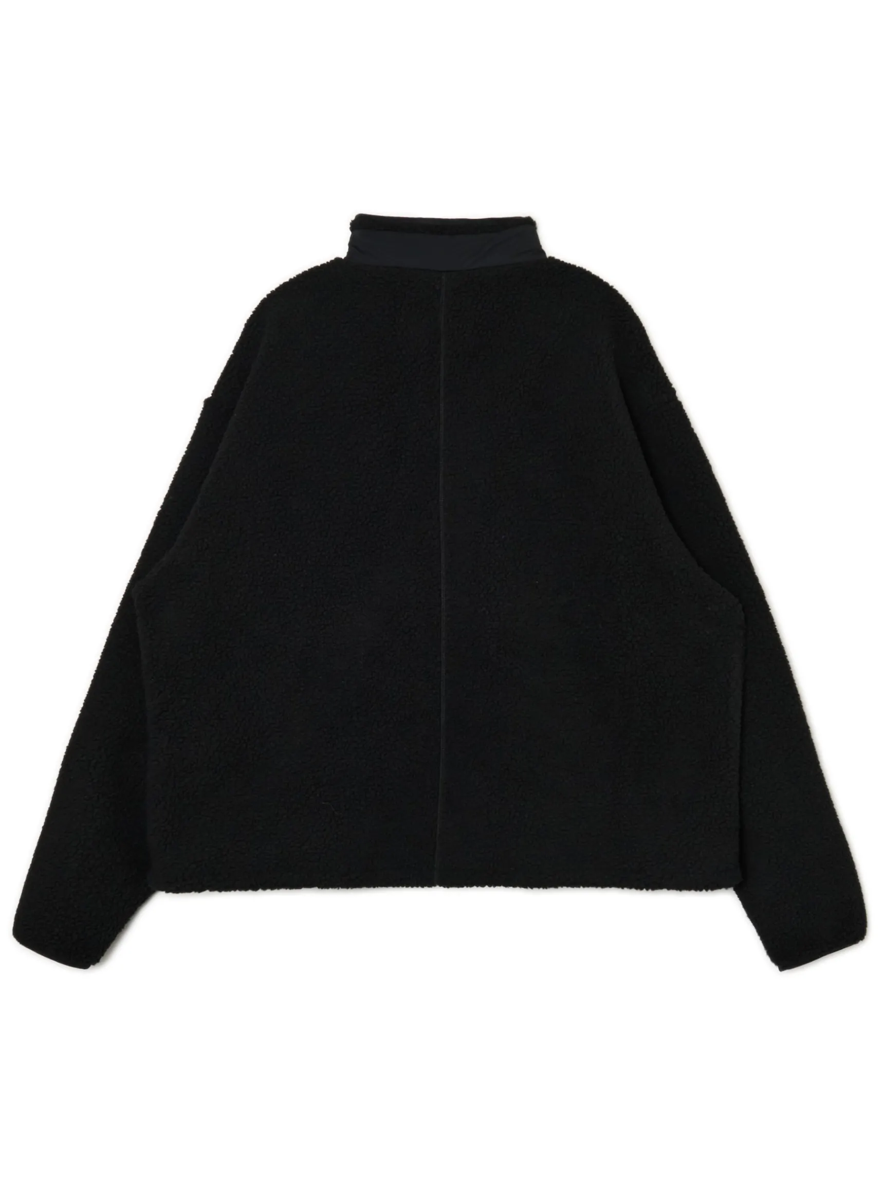 Outlet Cropp Czarna bluza sherpa czarny