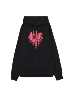 Fashion Cropp Czarna bluza z efektownym nadrukiem UNISEX czarny