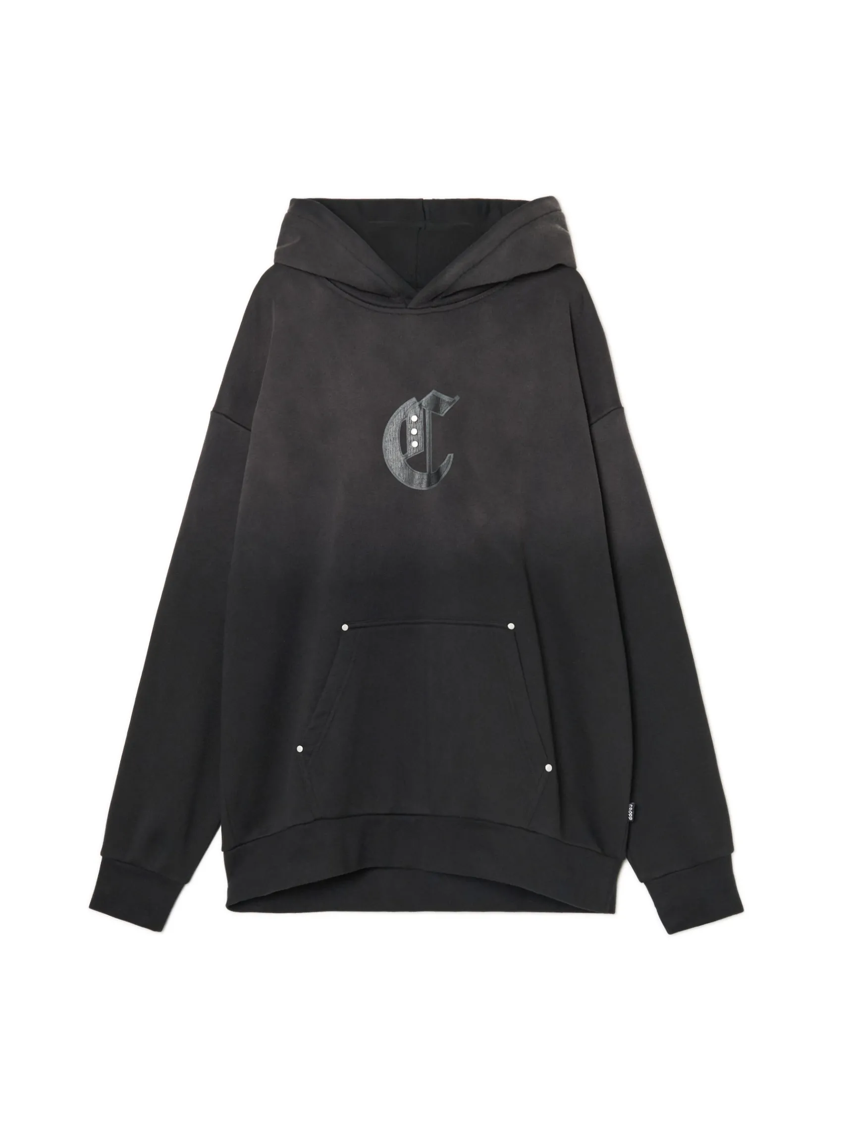 Outlet Cropp Czarna bluza z kapturem czarny
