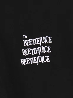 Sale Cropp Czarna bluza z kapturem Beetlejuice czarny