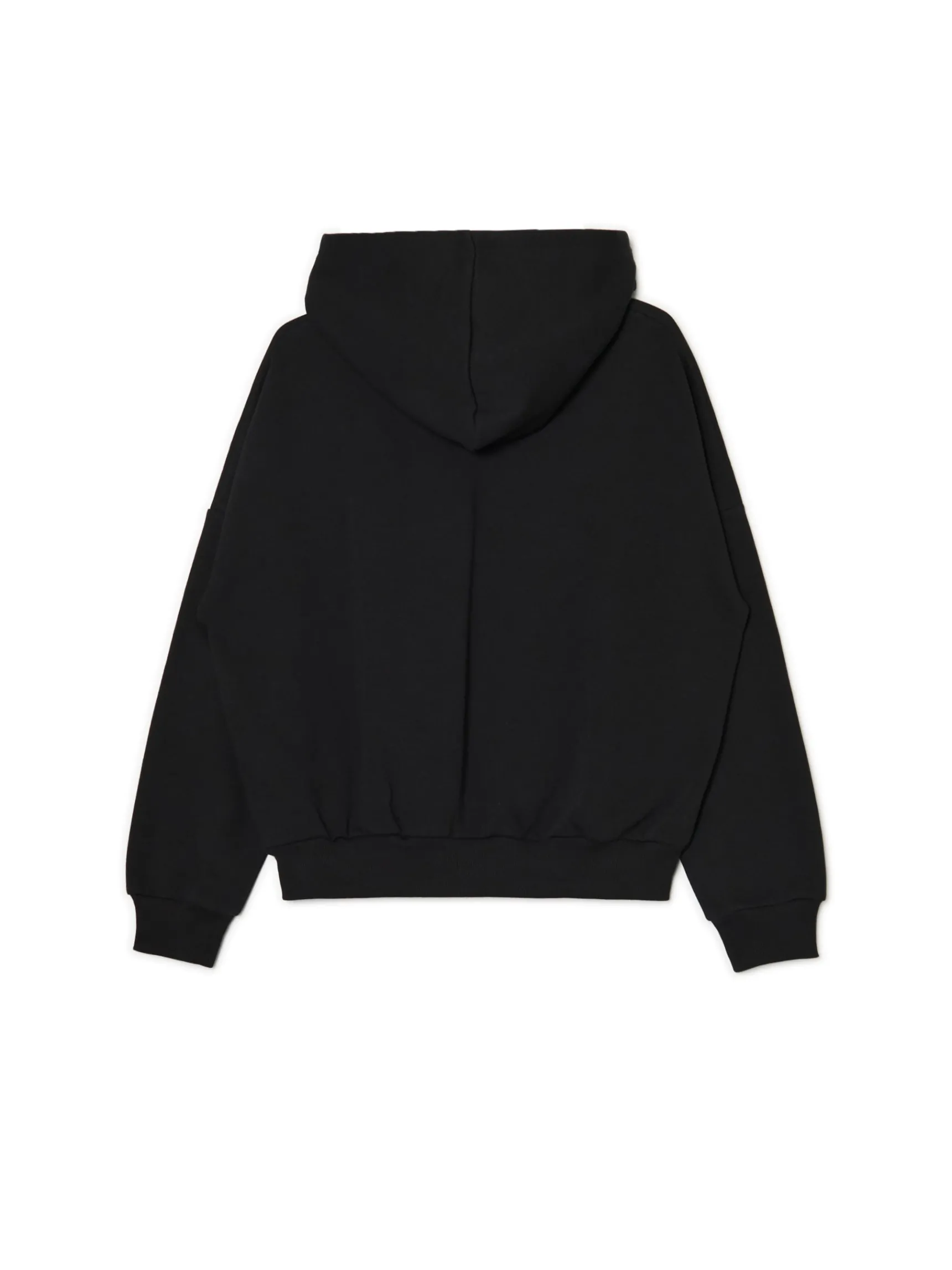 Clearance Cropp Czarna bluza z kapturem i nadrukiem czarny