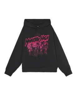 Hot Cropp Czarna bluza z kapturem Monster High czarny