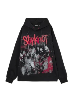 Best Cropp Czarna bluza z kapturem Slipknot czarny