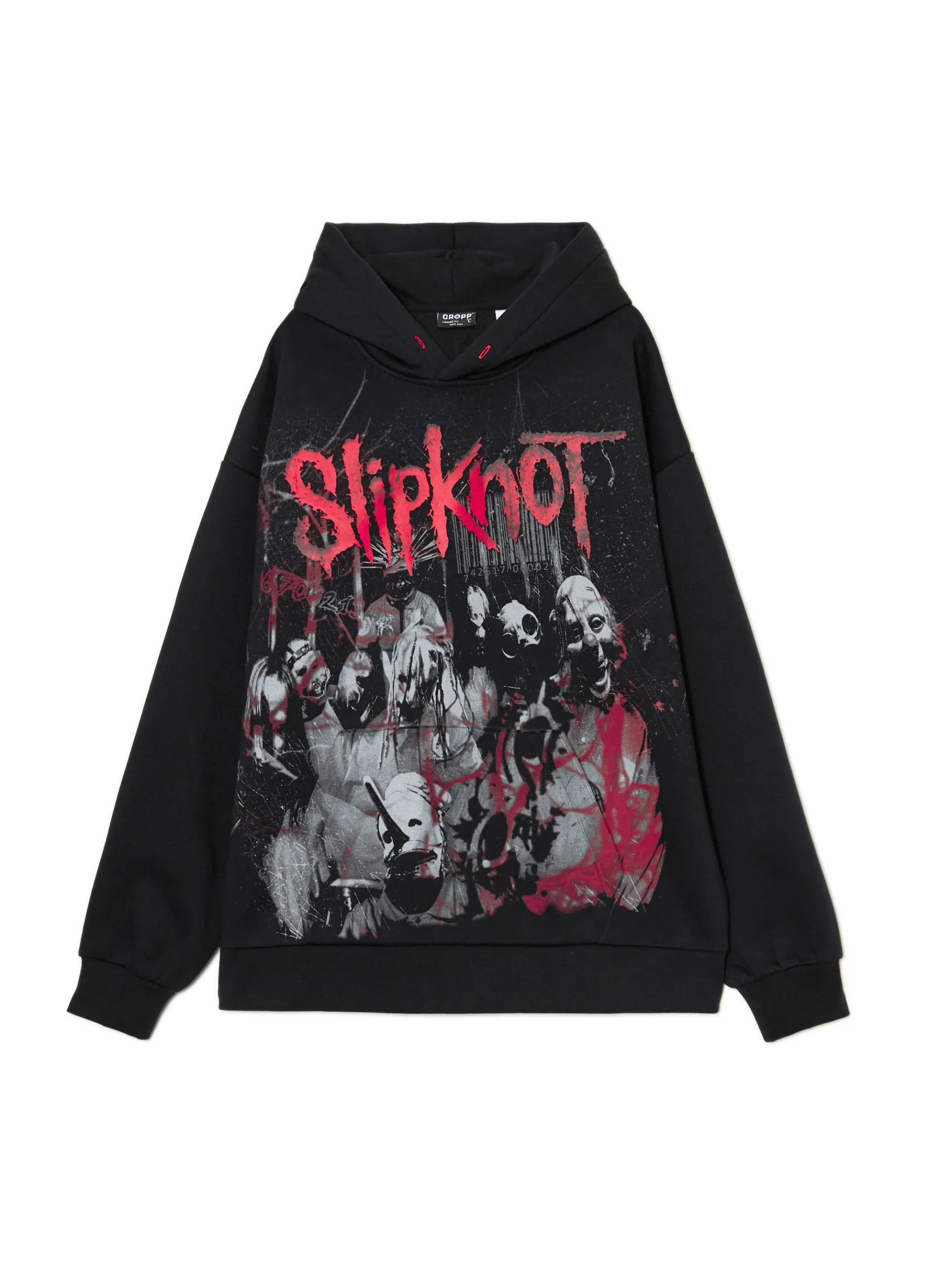 Best Cropp Czarna bluza z kapturem Slipknot czarny