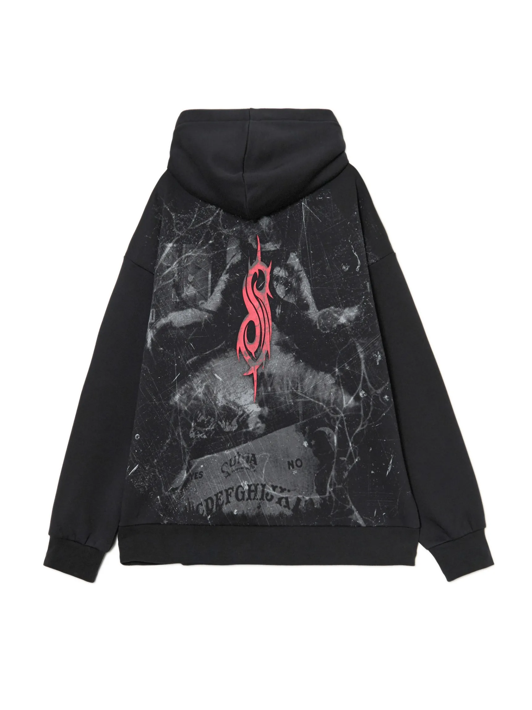 Best Cropp Czarna bluza z kapturem Slipknot czarny
