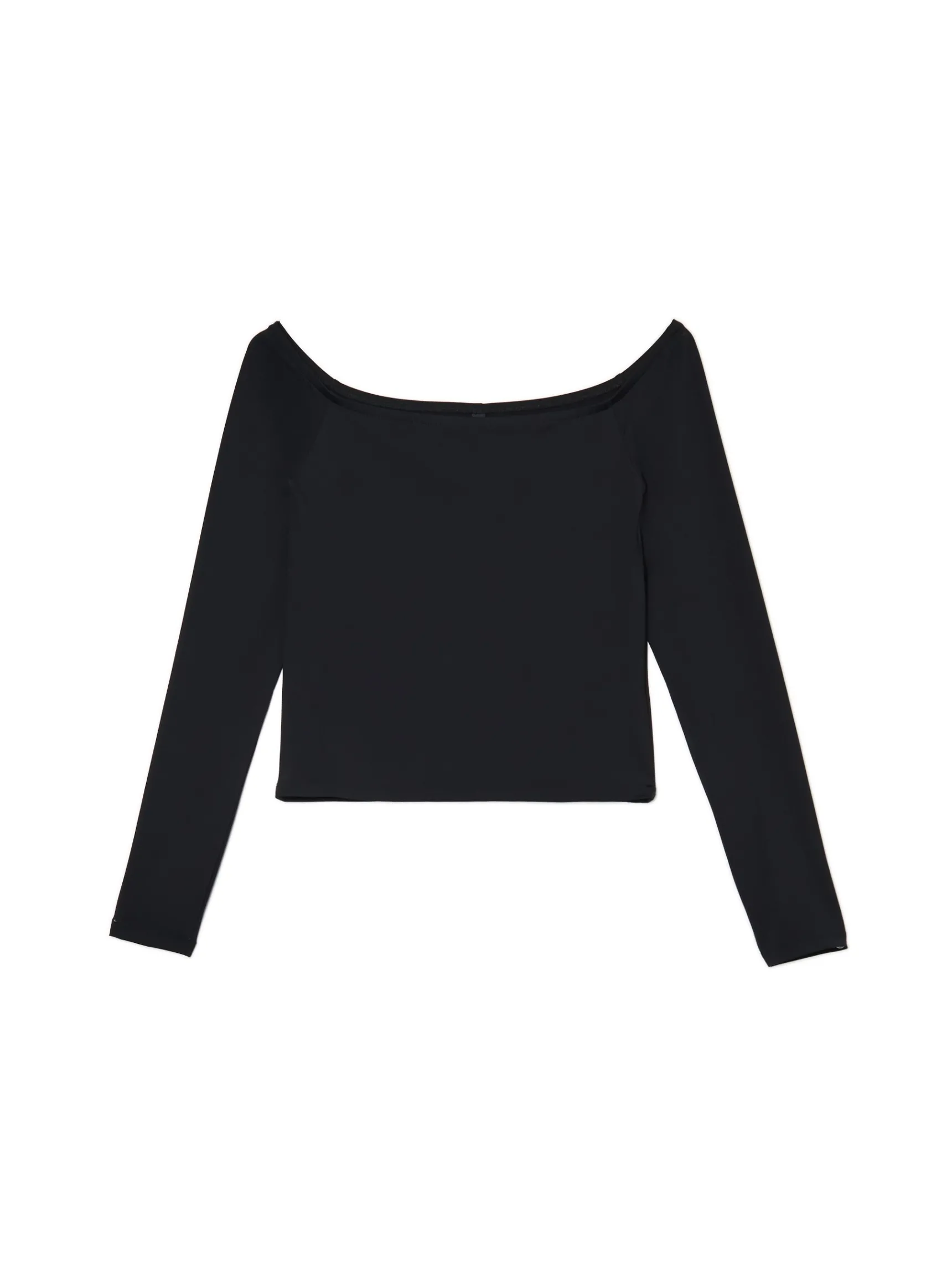 New Cropp Czarna bluzka typu carmen czarny