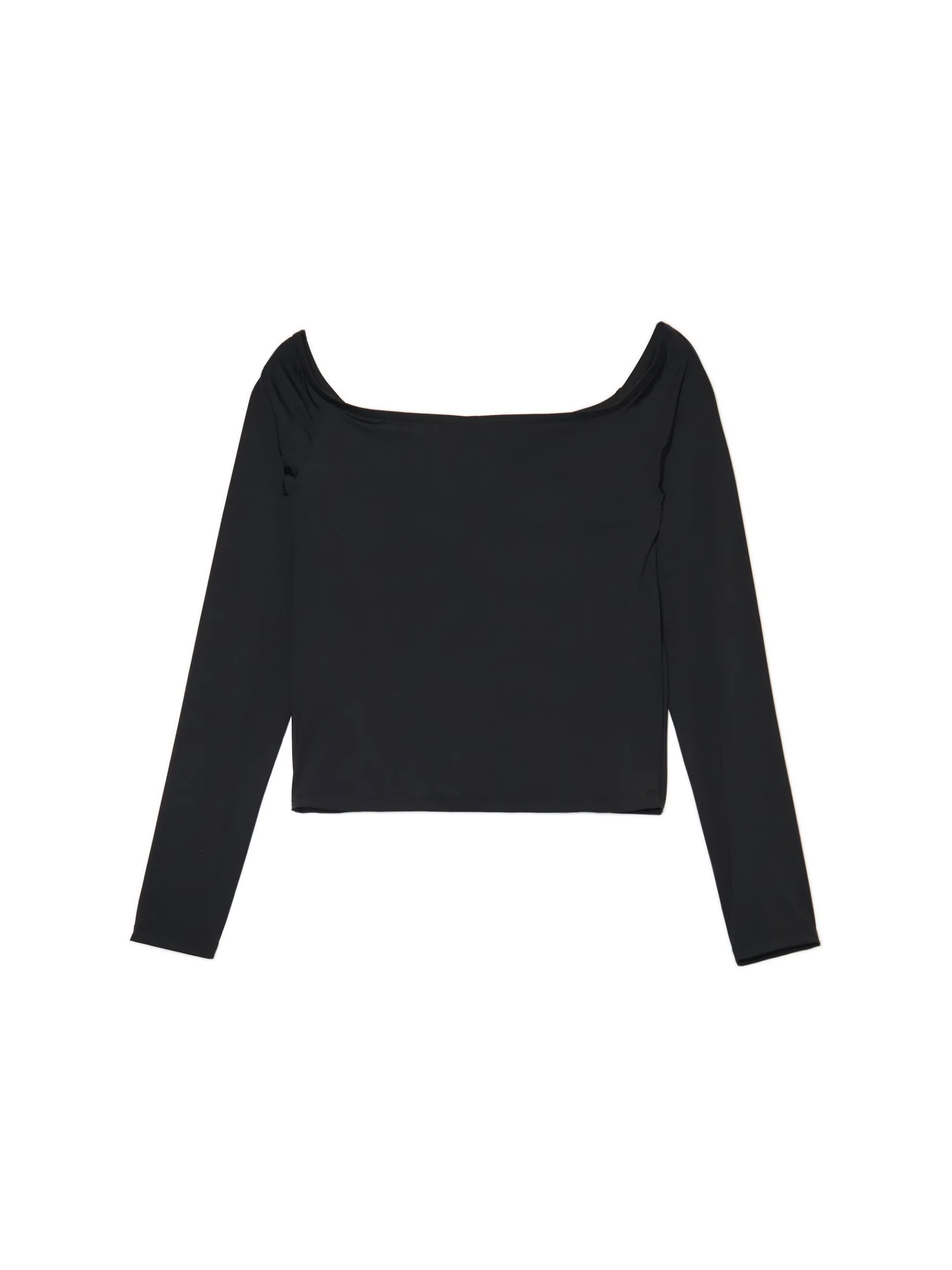 New Cropp Czarna bluzka typu carmen czarny