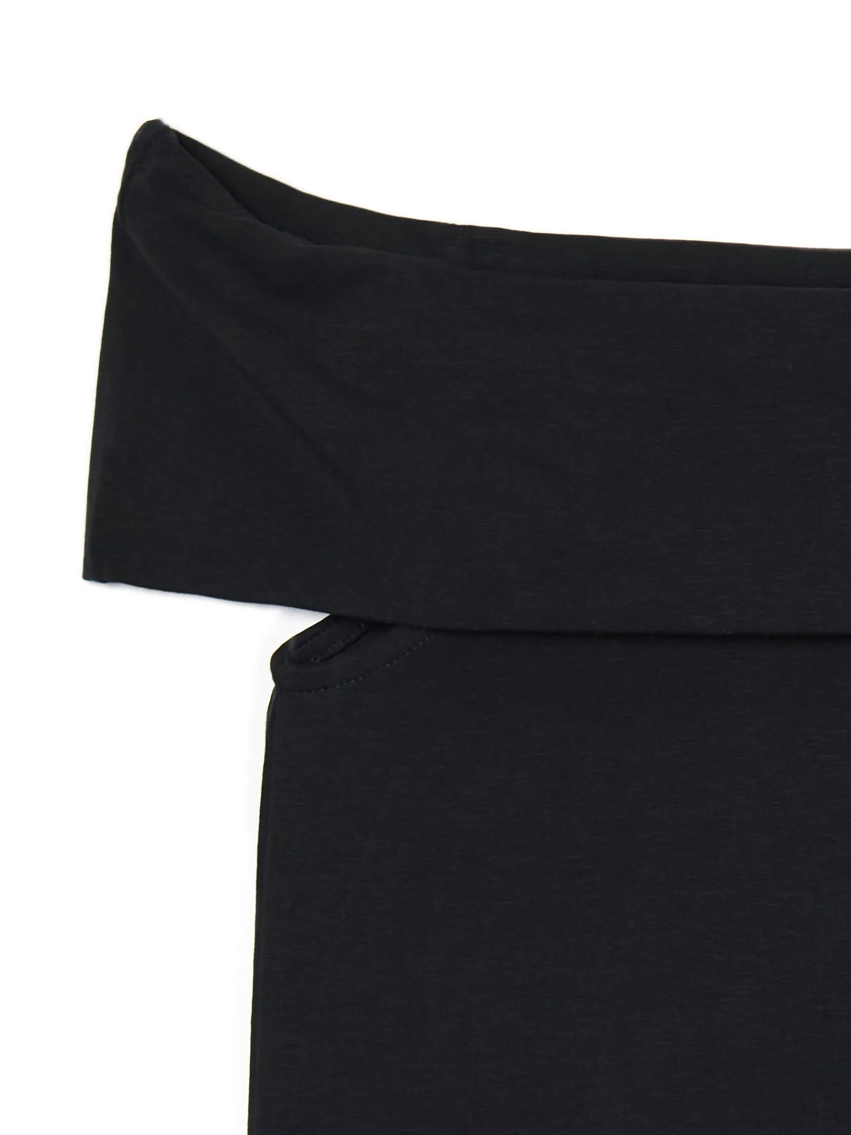 Online Cropp Czarna bluzka z dekoltem carmen czarny
