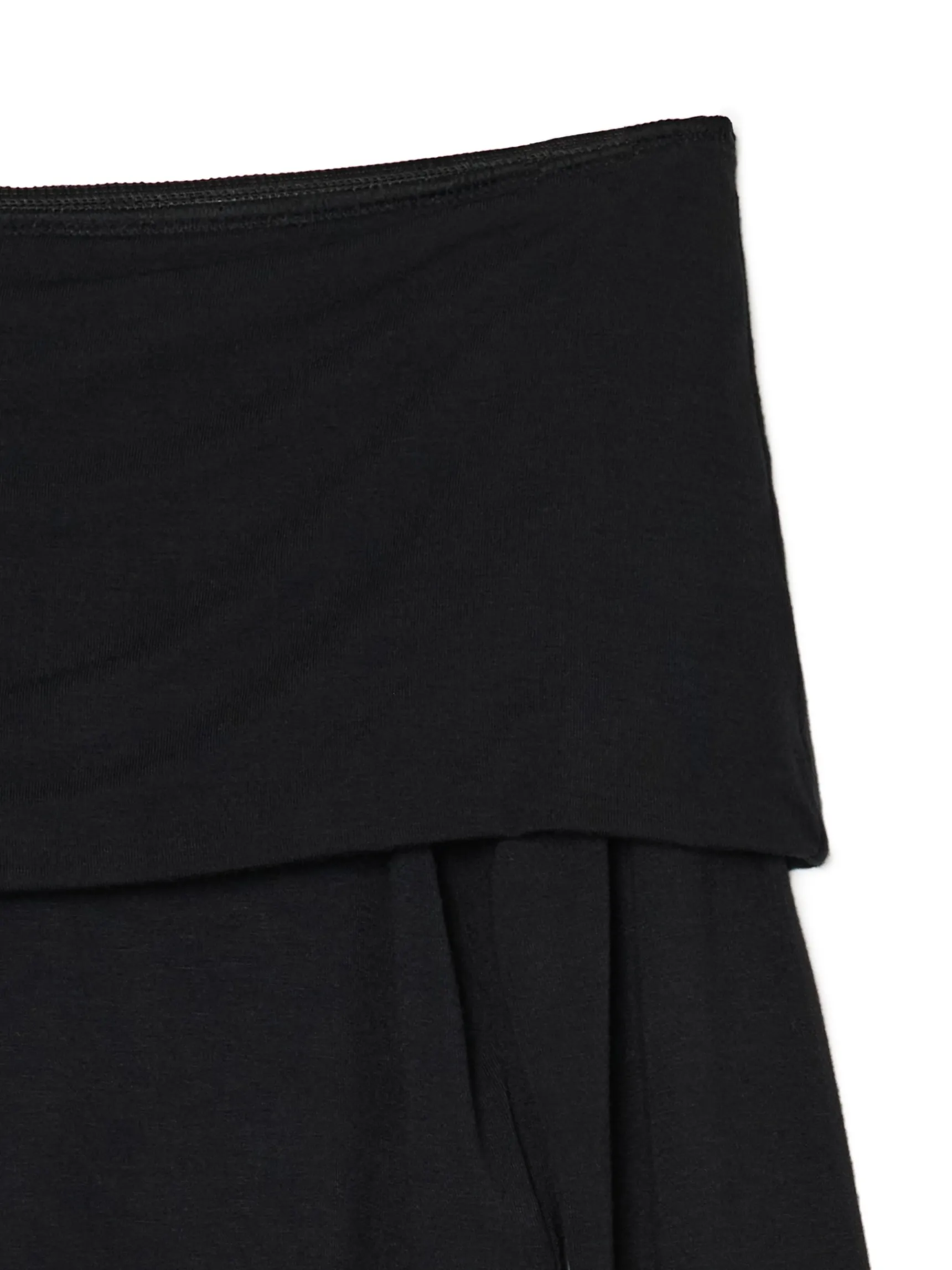 Clearance Cropp Czarna bluzka z hiszpańskim dekoltem czarny