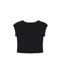 Clearance Cropp Czarna bluzka z marszczeniem czarny