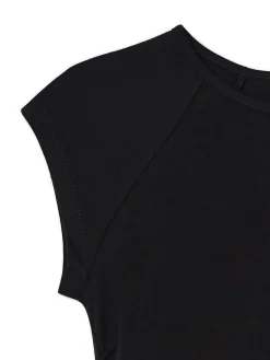 Clearance Cropp Czarna bluzka z marszczeniem czarny