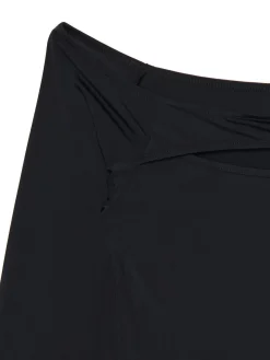 Hot Cropp Czarna bluzka z wycięciem czarny