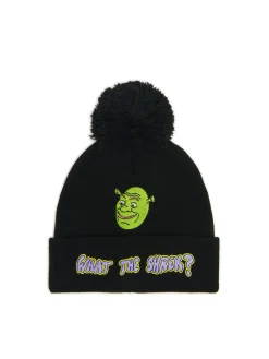 Discount Cropp Czarna czapka beanie Shrek czarny